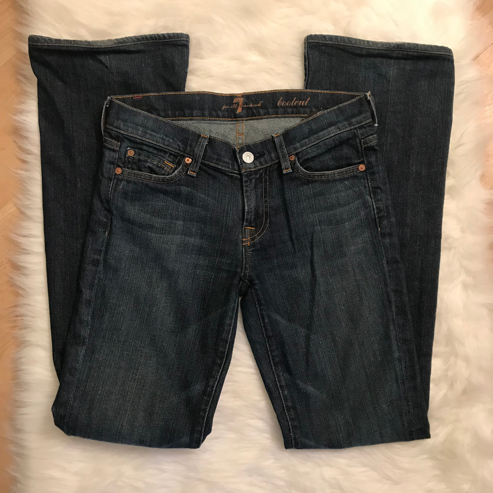 7 For All Mankind Denim Blue Jeans Bootcut Size 25